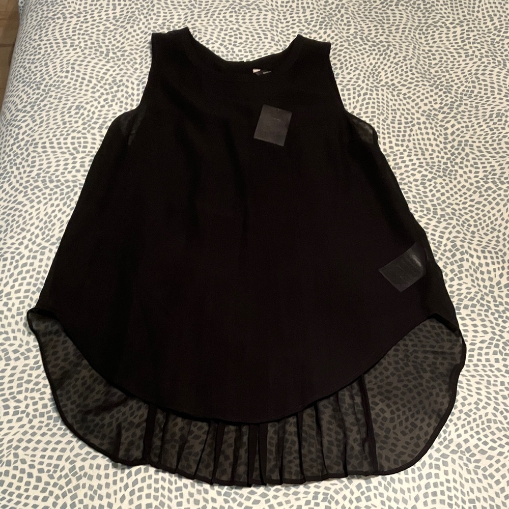NWT Banana Republic Sheer Black Tank Top